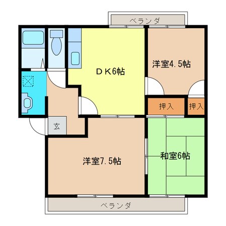 サンソフィア梶返の物件間取画像